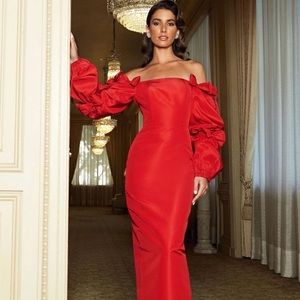 NWT Alexia Maria silk dress, pink, size 8